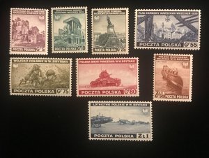 Poland 3K1-8, MNH, complete set of 8