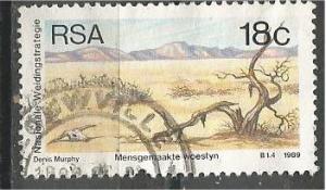 SOUTH AFRICA, 1989, used 18c, Desertification, Scott 766