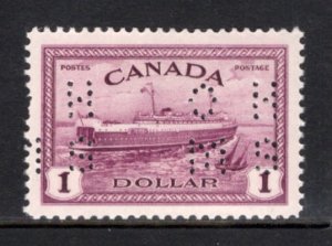 Canada O10-273 Perfin F-VF MNH