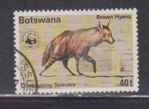 BOTSWANA Scott # 186 Used - Brown Hyena - Diminishing Species