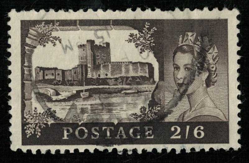 1955-1967, British Castles, 2 Shillings 6 Penny, Great Britain (3086-T)