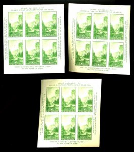 U.S. #750 MINT SOUVENIR SHEET SET