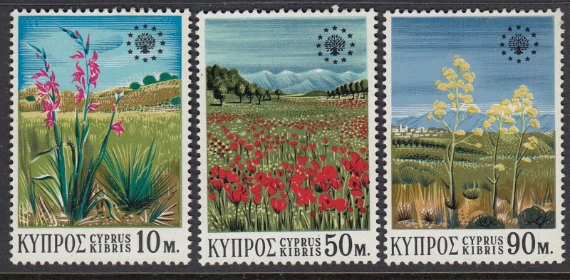 Cyprus 343-5 Conservation Year mnh