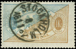 Sweden Scott #O25a Facit #TJ24A  Used