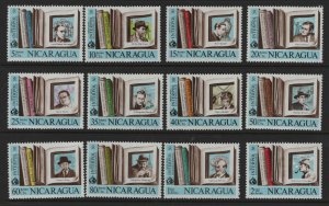 NICARAGUA C801-C812 MNH FAMOUS DETECTIVES SET 1972