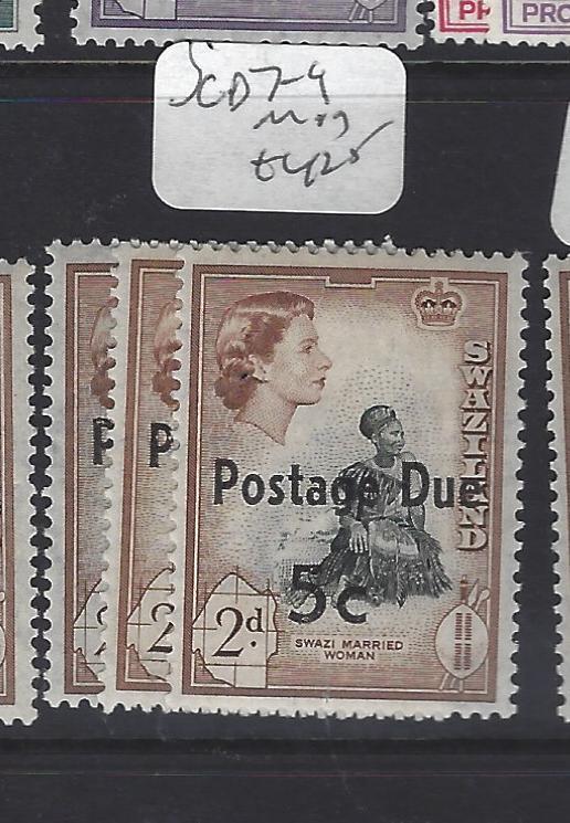 SWAZILAND  (P1510B)  POSTAGE DUE SG D7-9     MOG