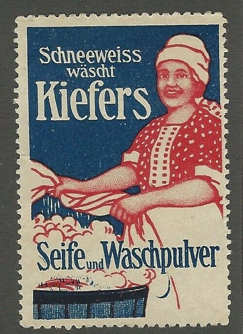 Germany: Kiefers, Snow White Soap & Wash Powder, Poster Stamp / Cinderella Label