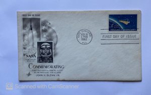 US FDC,COMMEMORATING FIRST SUCCESSFUL FLIGHT BY AN AMERICAN , JOHN H. GLENN ,...