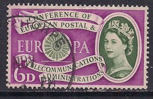 GB 1960 QE2 6d European Postal Conference Used SG 621 ( A465 )