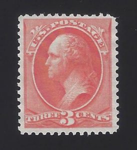 US #214 1888 Vermillion Perf 12 Mint NG VF SCV $21