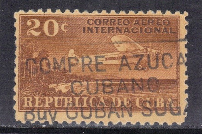 CUBA SC# C7  **USED** 1931  20c   AIRMAIL  SEE SCAN