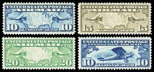 Scott C7-C10 1926-1927 10c-20c Airmail Issues All Mint F-VF OG Hinged Cat $18.25