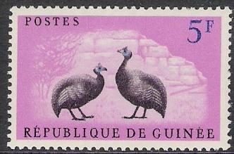 Guinea #223 Helmet Guinea Fowl MNH