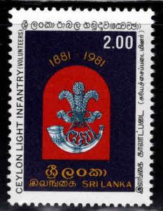 Sri Lanka Scott 599 MNH** 1981 Ceylon light infantry stamp