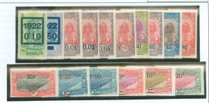 Somali Coast #119-134 Unused Single (Complete Set)