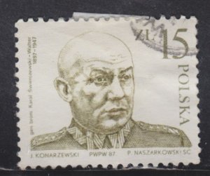 Poland 2795 Gen. Karol Swierczewski-Walter 1987