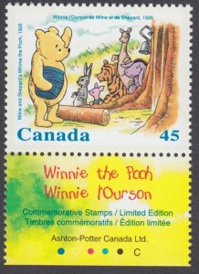 Canada - #1620i Winnie The Pooh From Souvenir Sheet- MNH