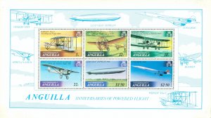 R62-0024 ANGUILLA 360a MH SS AIRPLANES  SCV $6.50 BIN $3.25 (2)