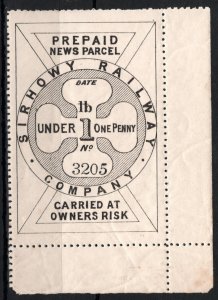 GB Wales Mon SIRHOWY RAILWAY Newspaper Parcel Stamp 1d Mint MNH {samwells}SS3930