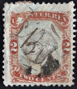 R135 2¢ Third Issue Documentary Stamp (1871) Used/Creased