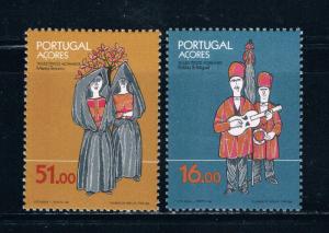 Azores 342-43 Unused set Costumes 1984 (A0290)+