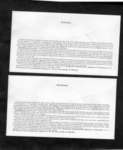 2422-2425 Prehistoric Animals, FDC set/4 Artmaster cachets