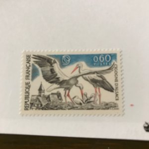 France Scott #1370 MNH - 60¢ White Storks (3) - Superb