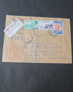 Vietnam 1960 Registered cover to England OurStock#42753