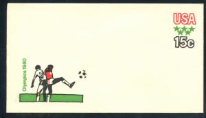 US Scott's # U596 15 Cent - 1980 Olympics - Envelope - Unused