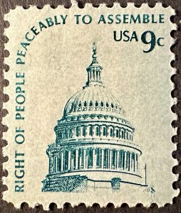 US # 1591 Right To Peaceable Assemble 9c 1975 Mint NH