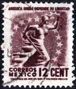 Mexico SC#790 12¢ Freedom (1944) Used