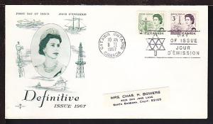 Canada QEII 1967 Label FDC BIN 22059