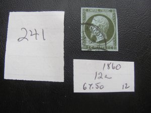 FRANCE 1860 USED SC 12a XF $67.50 (241)