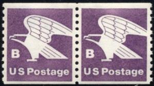 US Stamp #1820 MNH - 'B' Rate Stylized Eagle Coil Pair