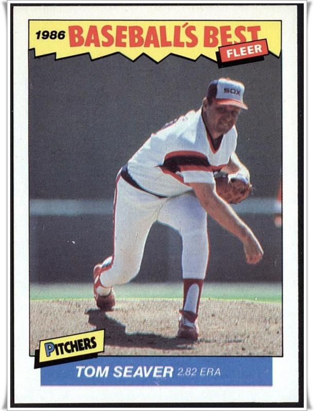 1986 Fleer Sluggers/Pitchers #34	Tom Seaver 