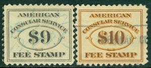 EDW1949SELL : USA 1906 Scott #RK20-21 Very Fine, Used. Catalog $100.00.