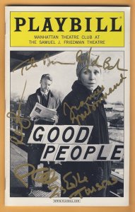THEATRE CAST SIGNED PLAYBILL GOOD PEOPLE 2011 Frances McDormand