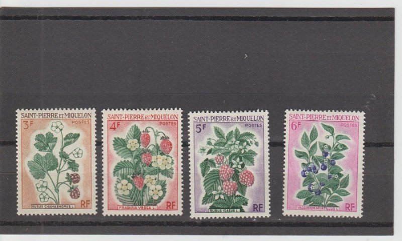 St. Pierre & Miquelon  Scott#  400-403  MH  (1970 Berries)