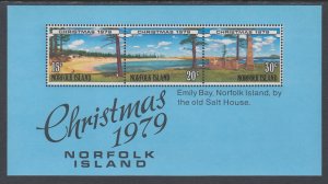 Norfolk Islands 253a Christmas Souvenir Sheet MNH VF