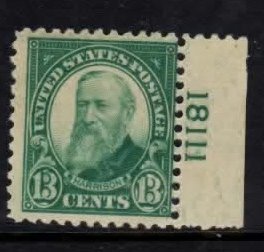 622 Plate Number Single Right 18111 mint hinged