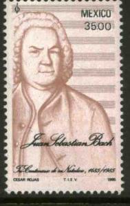 MEXICO 1377 300th Anniv Birth of Johann Sebastian Bach MINT, NH. VF.