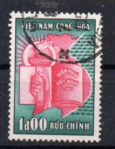 VIETNAM - SOUTH VIETNAM - 1957 - 2nd ANNIVERSARY OF THE REPUBLIC - 1d - Used -