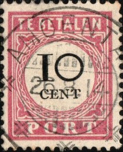 DUTCH EAST INDIES - 1914 AMOENTA (Amiemta) DS on Mi.25 10c postage due