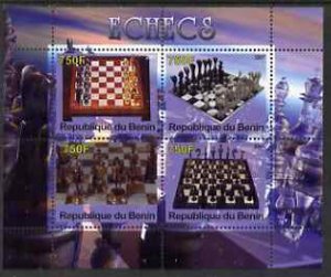 BENIN - 2007 - Chess #2 - Perf Min Sheet - MNH - Private Issue