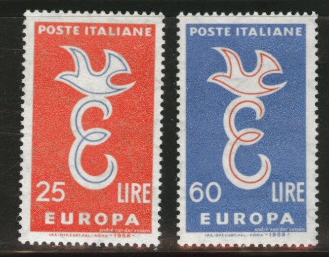 Italy Scott 750-751 MNH** 1958 Europa set