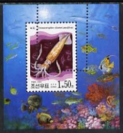 North Korea 2000 Shellfish 1wn50 m/sheet with double perf...