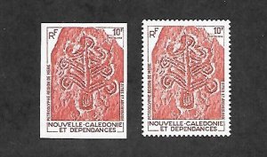 NEW CALEDONIA Sc 442 NH ISSUE of 1979 ART perf imperf