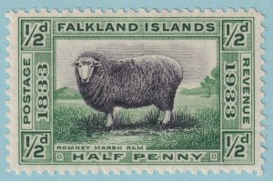 FALKLAND ISLANDS 65  MINT HINGED OG * NO FAULTS VERY FINE! - HNZ