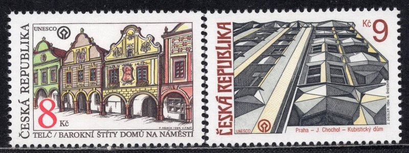2273 - Czech Republic 1994 - Beautiful Homeland - Architecture - MNH Set