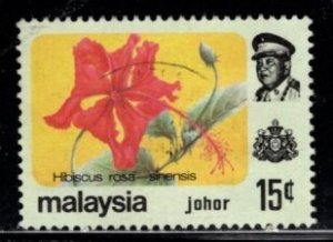 Malaysia - Jahore  #187 Flowers Type - Used